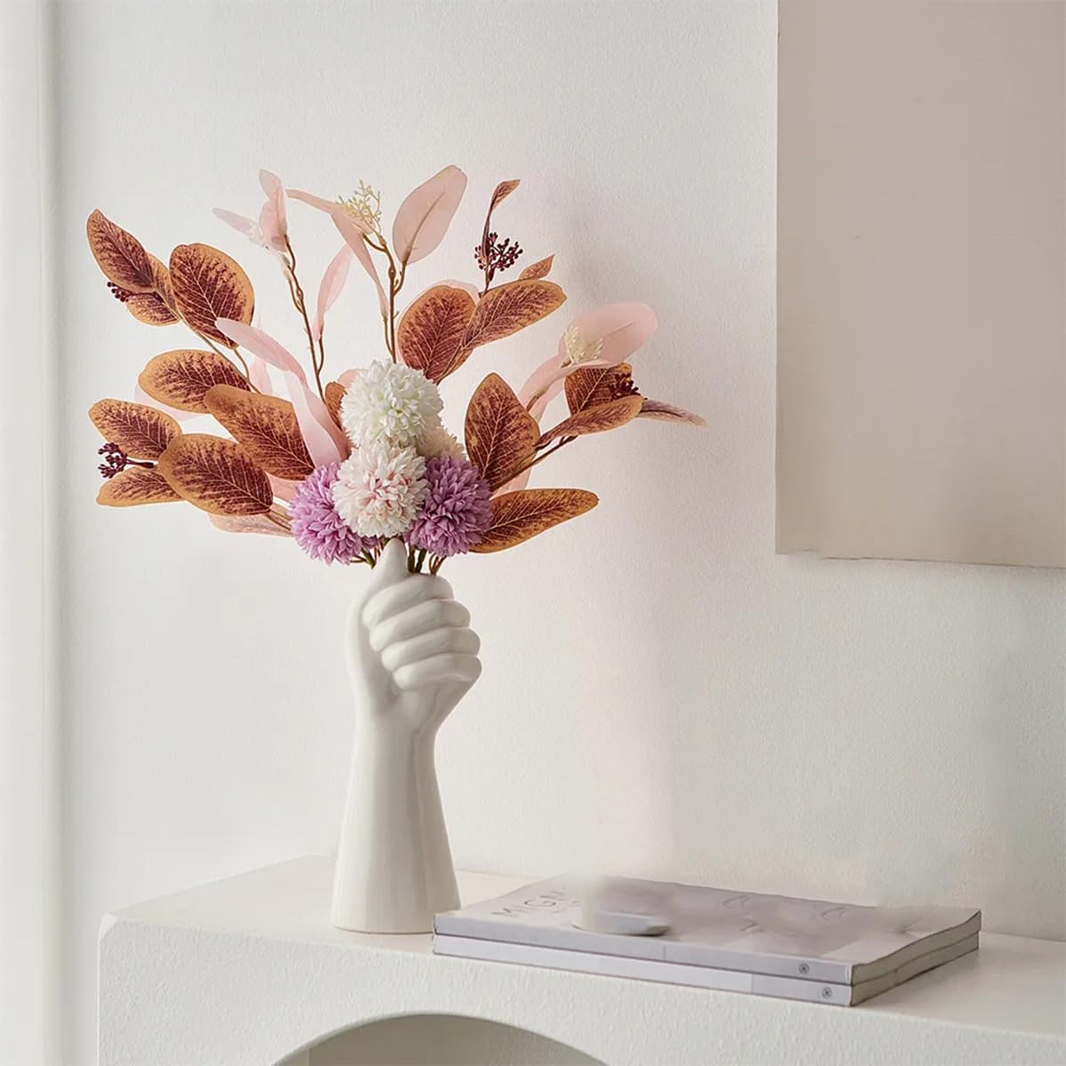 Amazon.com: homeemoh Creative Hands Flower Vase Decorative Ceramic
